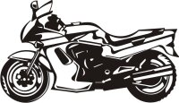 Motorrad Wandtattoo, Motorcycle Wandaufkleber MO02