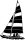 MO02 Segelboot Wandtattoo, Schiff Walltattoo Sailboat als Wandaufkleber