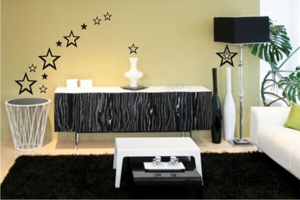 36 Goldene Sterne Aufkleber - Wetterfeste Wanddekoration Für Kinderzimmer