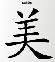 Schön China Zeichen Aufkleber Chinazeichen Sticker