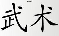 Wush China Zeichen Aufkleber Chinazeichen Sticker