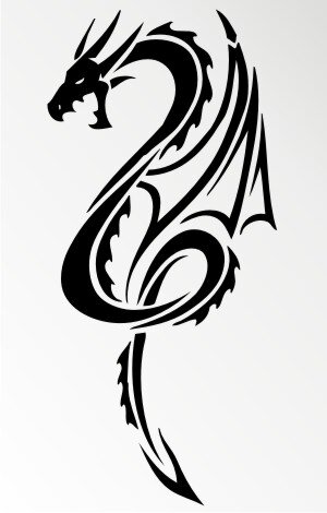 MO54 Drachen Aufkleber Drache Autoaufkleber Dragon Sticker