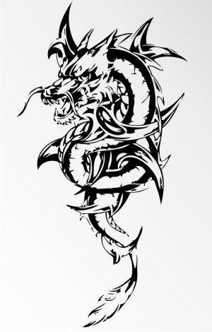 MO60 Drachen Aufkleber Drache Autoaufkleber Dragon Sticker