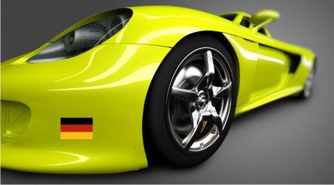 Aufkleber Landesfahne Deutschland Flagge fürs Auto