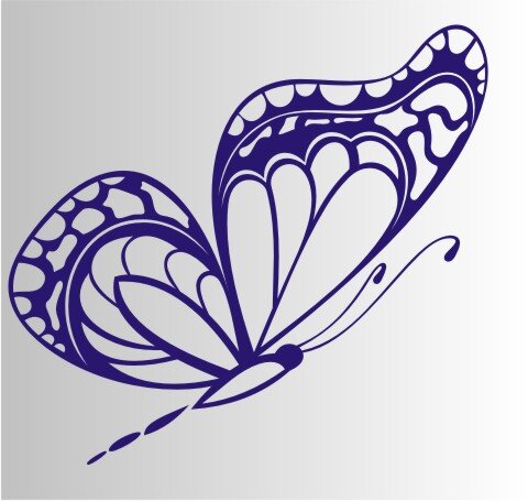 Schmetterling Aufkleber MO05