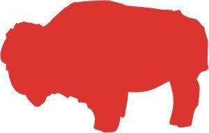 Bison wilder Büffel Aufkleber, Bisonaufkleber