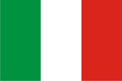Magnetschild Italienfahne