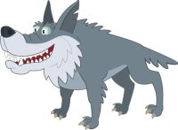 Wolf Wandtattoo mit Digitaldruck