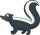 Stinktier Wandtattoo mit Digitaldruck