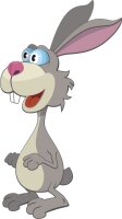 Hase Wandtattoo mit Digitaldruck