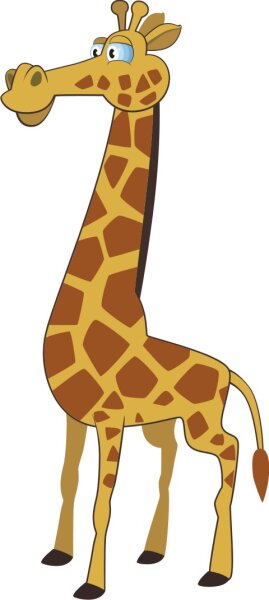 Giraffe Wandtattoo mit Digitaldruck 