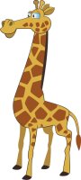 Giraffe Wandtattoo mit Digitaldruck