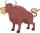 Stier Wandtattoo mit Digitaldruck