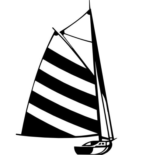Segelboot Aufkleber MO04