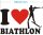 Ich liebe Biathlon - I love biathlon Aufkleber