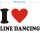 Ich liebe Line Dancing - I love line dancing Aufkleber