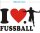 Ich liebe Fussball - I Love Fussball Aufkleber