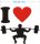 Ich liebe Gewichtheben - I Love Gewichtheben Aufkleber