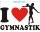 Ich liebe Gymnastik - I Love Gymnastik Aufkleber
