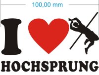 Ich liebe Hochsprung - I Love Hochsprung Aufkleber