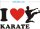 Ich liebe Karate - I Love Karate Aufkleber MO03
