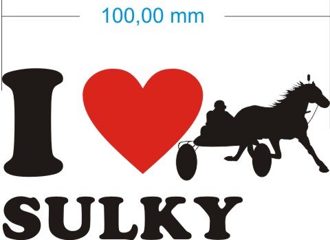Ich liebe Sulky - I Love Sulky Aufkleber