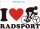 Ich liebe Radsport - I Love Radsport Aufkleber MO02