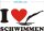 Ich liebe Schwimmen - I Love Schwimmen Aufkleber