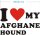 Ich liebe My Afghane Hound - I love my afghane hound Aufkleber
