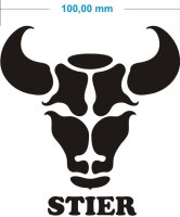 Sternzeichen Stier Aufkleber Taurus Zodiac Sign...