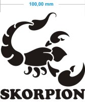 Sternzeichen Skorpion Aufkleber Scorpio Zodiac Sign...
