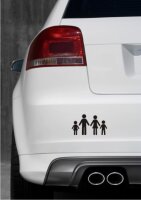 Vater, Mutter, Tochter und Sohn Aufkleber-Piktogramm