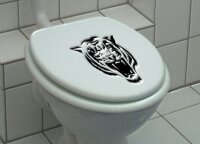 Aufkleber Tiger f&uuml;r Toilettendeckel