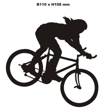 Mountain Biker Aufkleber, Sticker, Bikeraufkleber