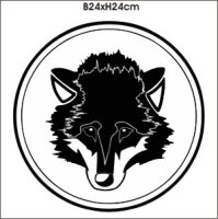 Wolfskopf Sticker,  Wolf Kopf Aufkleber / Wolf -M2