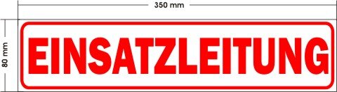 Magnetschild EINSATZLEITUNG