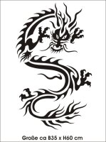 Drache Wandtattoo Tapeten Deko MO06