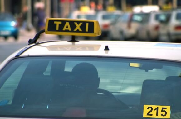 Taxi Ordnungsnummer als Aufkleber für Heckscheibe, Taxiaufkleber