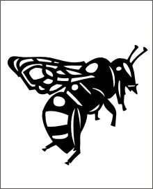 Biene Aufkleber
