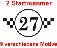 Startnummer Aufkleber, Rennnummer, Auto Rally Styling