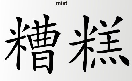 china zeichen mist