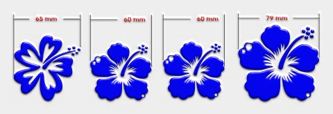 hibiskus fuer toilettendeckel blumenaufkleber