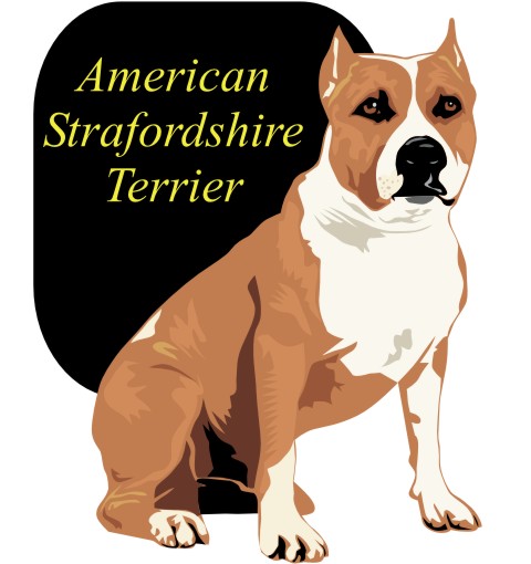 american staffordshire terrier aufkleber