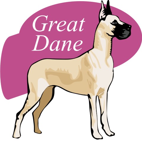 deutsche dogge aufkleber