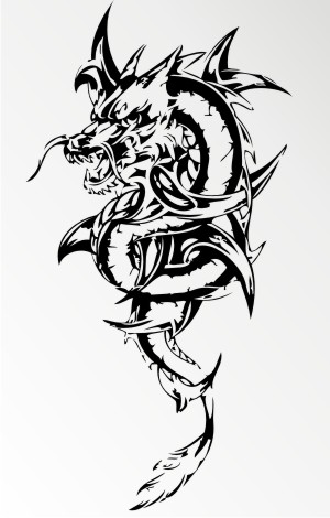 Mo60 Drachen Aufkleber Drache Autoaufkleber Dragon Sticker