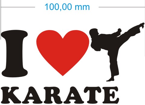 karate aufkleber
