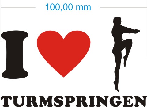 turmspringen aufkleber