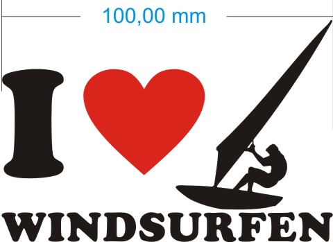 windsurfen aufkleber