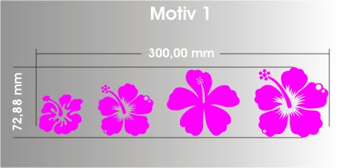 hibiskus blumen aufkleber