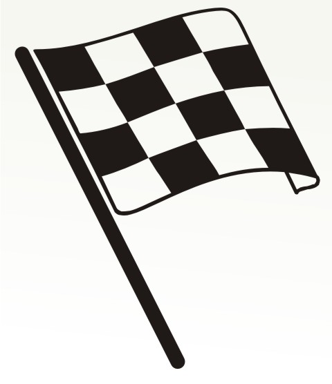 racing flagge aufkleber